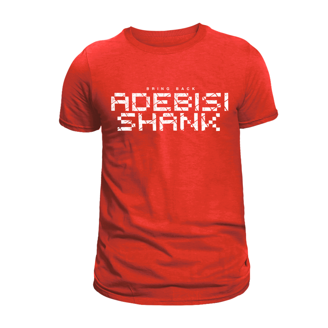 Adebisi Shank - Bring Back Adebisi Shank White on Red Shirt [Pre-Order]