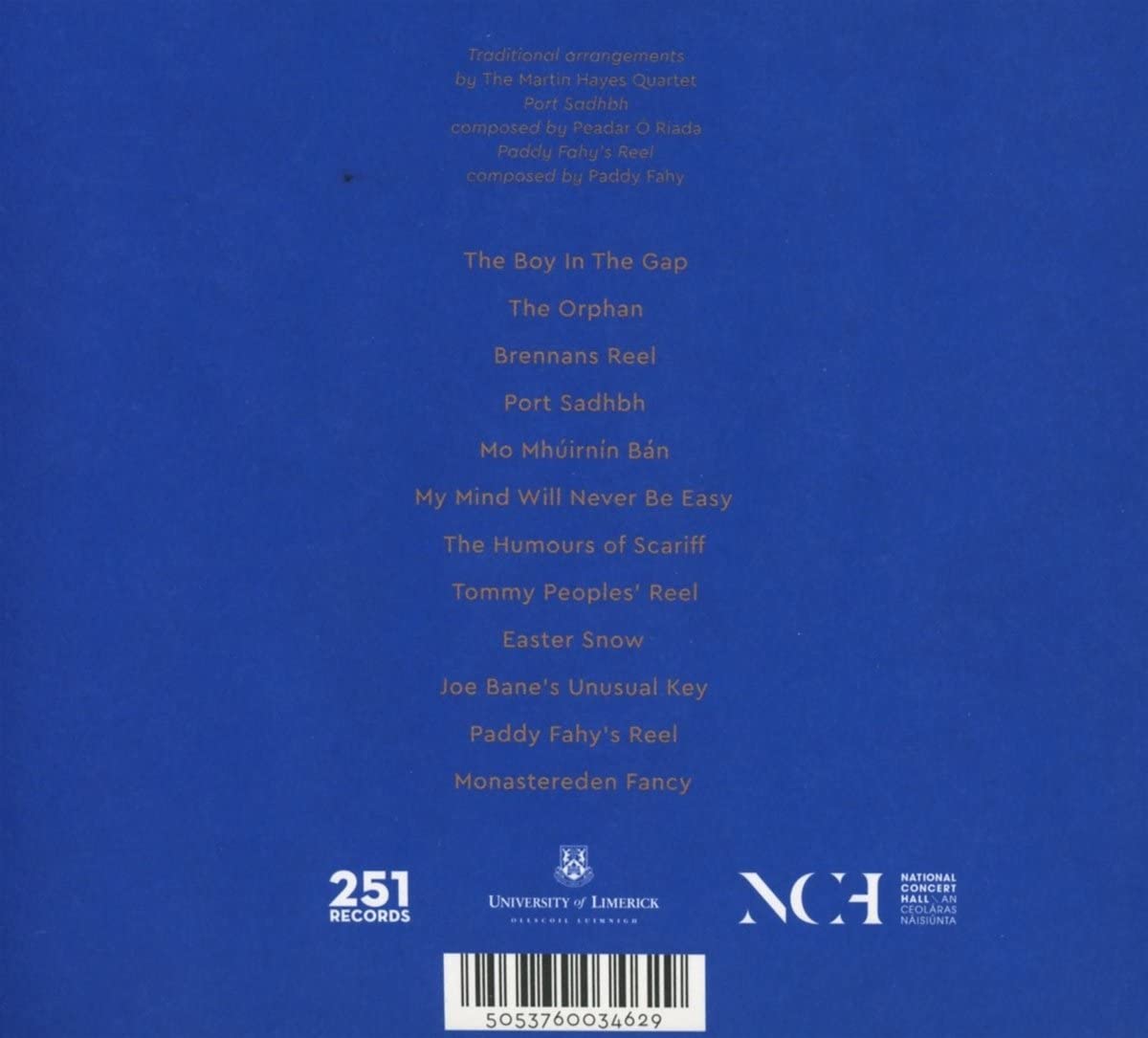 Martin Hayes Quartet - The Blue Room (CD)
