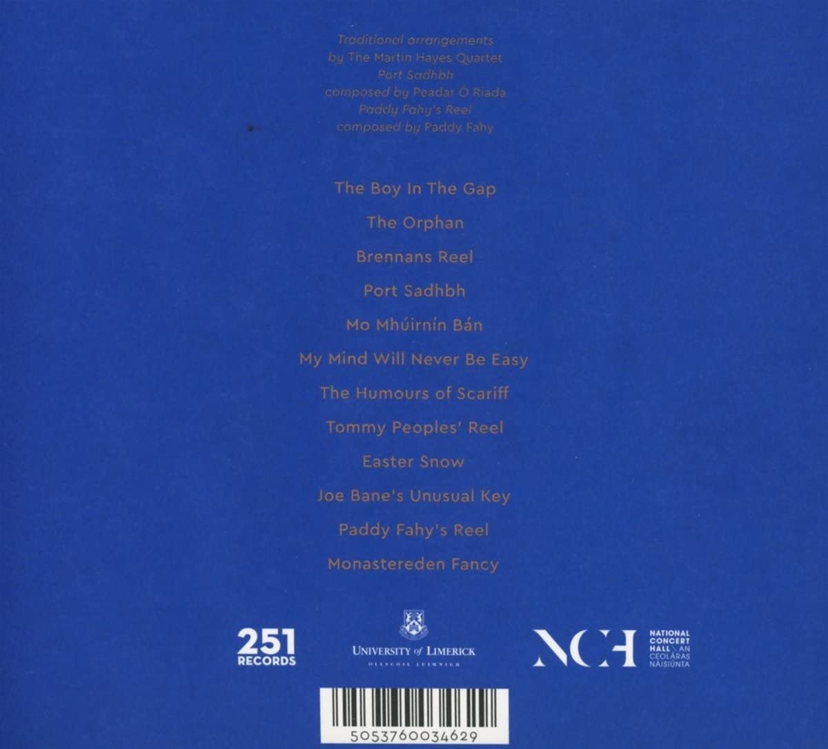 Martin Hayes Quartet - The Blue Room